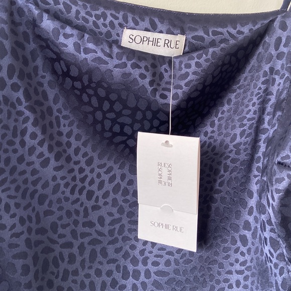 Pattern navy mini dress - Picture 3 of 6